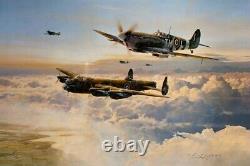 Robert Taylor ESCORT FOR THE STRAGGLER ANZAC AP Aviation Art Print