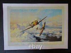 Robert Taylor Eagles High WW II Flying Ace Print 95% mint