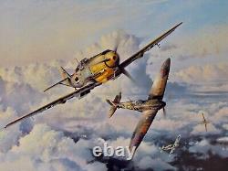 Robert Taylor Eagles High WW II Flying Ace Print 95% mint