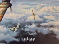 Robert Taylor Eagles High WW II Flying Ace Print 95% mint