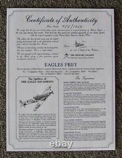 Robert Taylor Eagles Prey Collectible WW II Aviation Art Print MINT