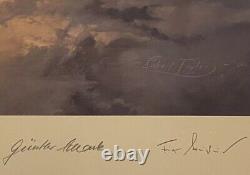 Robert Taylor Gathering Storm Print & Cert Signed x4 WW2 Luftwaffe Pilots