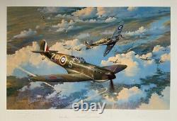 Robert Taylor HEIGHT OF THE BATTLE RAF Edition Spitfire Aviation Art Print