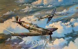 Robert Taylor HEIGHT OF THE BATTLE RAF Edition Spitfire Aviation Art Print