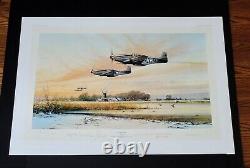 Robert Taylor- HOME AT DUSK- Collectible WW II Aviation Fine Art Print MINT