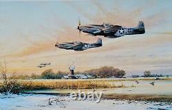 Robert Taylor- HOME AT DUSK- Collectible WW II Aviation Fine Art Print MINT