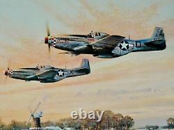 Robert Taylor- HOME AT DUSK- Collectible WW II Aviation Fine Art Print MINT