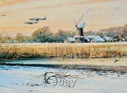 Robert Taylor- HOME AT DUSK- Collectible WW II Aviation Fine Art Print MINT