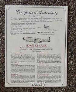 Robert Taylor- HOME AT DUSK- Collectible WW II Aviation Fine Art Print MINT