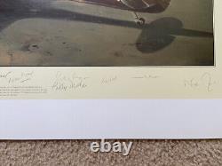 Robert Taylor HORNCHURCH SCRAMBLE 9Sig MINT Battle of Britain Aviation Art Print
