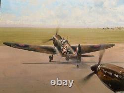 Robert Taylor HORNCHURCH SCRAMBLE 9Sig MINT Battle of Britain Aviation Art Print