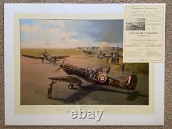 Robert Taylor HORNCHURCH SCRAMBLE 9Sig MINT Battle of Britain Aviation Art Print
