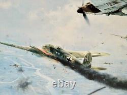 Robert Taylor Hurricane Force Hand Signed WW II Aviation Print MINT