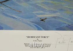 Robert Taylor Hurricane Force Hand Signed WW II Aviation Print MINT