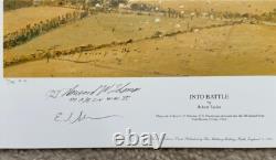Robert Taylor INTO BATTLE D-DAY C47 BAND OF BROTHERS 4 signed Aviation Art Print