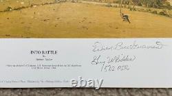Robert Taylor INTO BATTLE D-DAY C47 BAND OF BROTHERS 4 signed Aviation Art Print