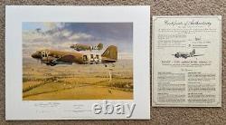 Robert Taylor INTO BATTLE D-DAY C47 BAND OF BROTHERS 4 signed Aviation Art Print