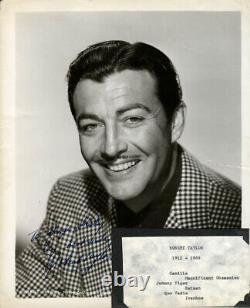 Robert Taylor Inscribed Photograph Signed