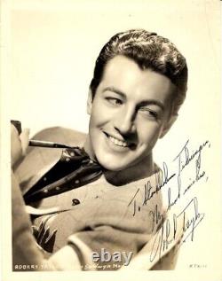 Robert Taylor Inscribed Photograph Signed