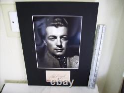 Robert Taylor Ivanhoe Quo Vardis Signed Authentic Autograph Display Uacc