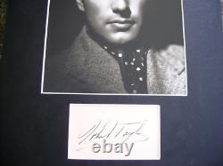 Robert Taylor Ivanhoe Quo Vardis Signed Authentic Autograph Display Uacc