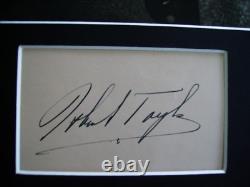 Robert Taylor Ivanhoe Quo Vardis Signed Authentic Autograph Display Uacc