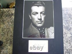 Robert Taylor Ivanhoe Quo Vardis Signed Authentic Autograph Display Uacc