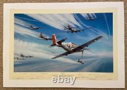 Robert Taylor JET HUNTERS 14 SIGNATUR P-51 Masters of the Air Aviation Art Print