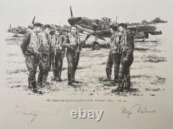 Robert Taylor JG-26 AT AUDEMBERT #1 / 25 Adolf Galland Aviation Art Pencil Print