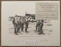 Robert Taylor JG-26 AT AUDEMBERT Adolf Galland MINT Aviation Art Pencil Print