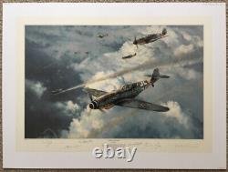 Robert Taylor KNIGHT OF THE REICH 5 Sig MINT Eastern Front Ed Aviation Art Print