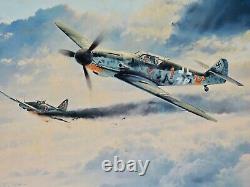 Robert Taylor Knights Cross Hartmann WW II Flying Aces Print MINT