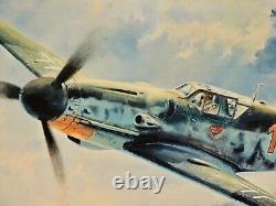 Robert Taylor Knights Cross Hartmann WW II Flying Aces Print MINT