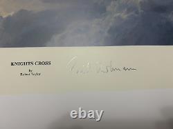 Robert Taylor Knights Cross Print, Signed by Pilots