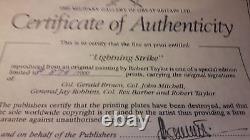 Robert Taylor LIGHTNING STRIKE P-38 with 4 Signatures/COA