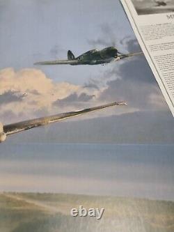 Robert Taylor MILNE BAY TURNING POINT & Cert Signed x2 WW2 Pilots 389 OF 550