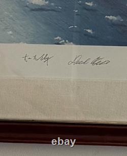 Robert Taylor Midway WWII Art Signed by Dick Best Rare 99/120 Framed Print