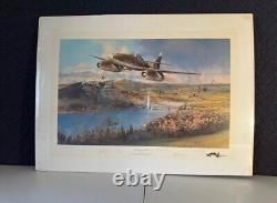 Robert Taylor Military Art Print-The Bridge at Remagen- Signed WWII Pilots +cert