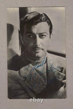 Robert Taylor Original Hand-signed Promo Photocard 1955 Quo Vadis, Bataan