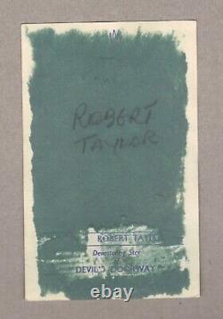 Robert Taylor Original Hand-signed Promo Photocard 1955 Quo Vadis, Bataan