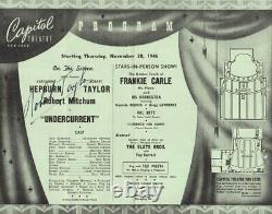 Robert Taylor Program Signed Circa 1946