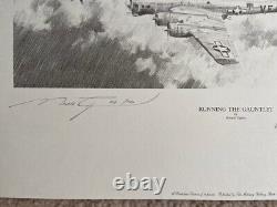 Robert Taylor RUNNING THE GAUNTLET Masters of the Air Aviation Art Pencil Print