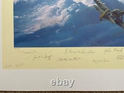 Robert Taylor SCHWEINFURT THE SECOND MISSION 10 Signatur B-17 Aviation Art Print