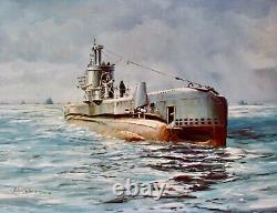 Robert Taylor SECRET OPERATION Collectible WW II Submarine Print MINT