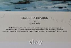 Robert Taylor SECRET OPERATION Collectible WW II Submarine Print MINT