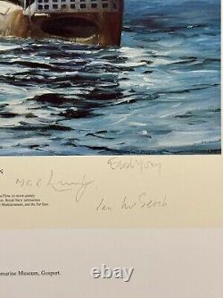 Robert Taylor SECRET OPERATION Collectible WW II Submarine Print With COA Limit