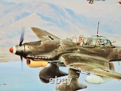 Robert Taylor STUKA Collectible WW II Flying Aces Print MINT Unframed