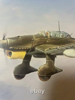 Robert Taylor STUKA Print 834/1250 with COA, Signed by 4 STUKA pilots & Artist