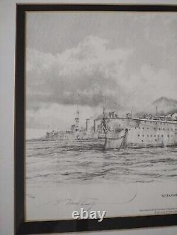 Robert Taylor Scharnhorst at Anchor Signed & Numbered Framed Maritime Print