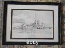 Robert Taylor Scharnhorst at Anchor Signed & Numbered Framed Maritime Print